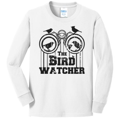 The Bird Watcher Kids Long Sleeve Shirt