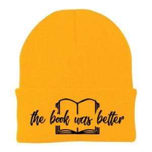 The Book Was Better Funny Reader Gift Knit Cap Winter Beanie