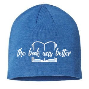 The Book Was Better Funny Reader Gift Sustainable Beanie