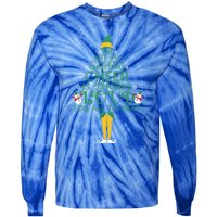 The Best Way To Spread Christmas Cheer Singing Loud Elf Xmas Cute Gift Tie-Dye Long Sleeve Shirt