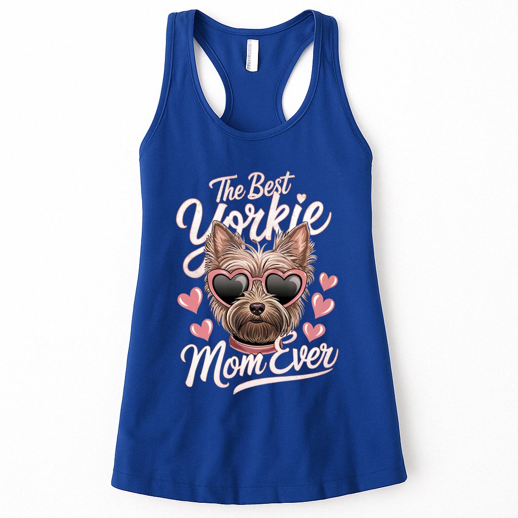 The Best Yorkie Mom Ever Yorkshire Terrier Dog Lovers Gift Womens Tank Top
