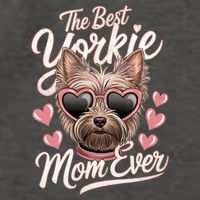 The Best Yorkie Mom Ever Yorkshire Terrier Dog Lovers Gift Vector Backpack