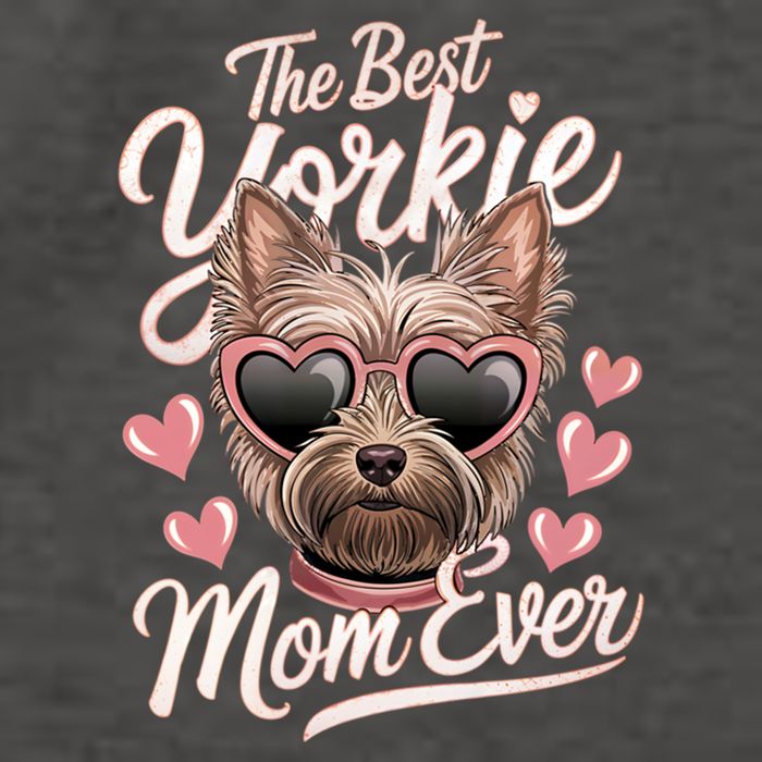 The Best Yorkie Mom Ever Yorkshire Terrier Dog Lovers Gift Vector Backpack