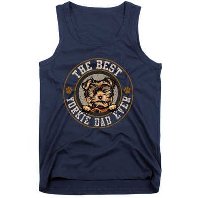 The Best Yorkie Dad Ever Fathers Day Dogs Lover Tank Top