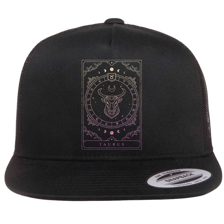 Taurus Birthday Zodiac Sign Astrology Taurus Flat Bill Trucker Hat