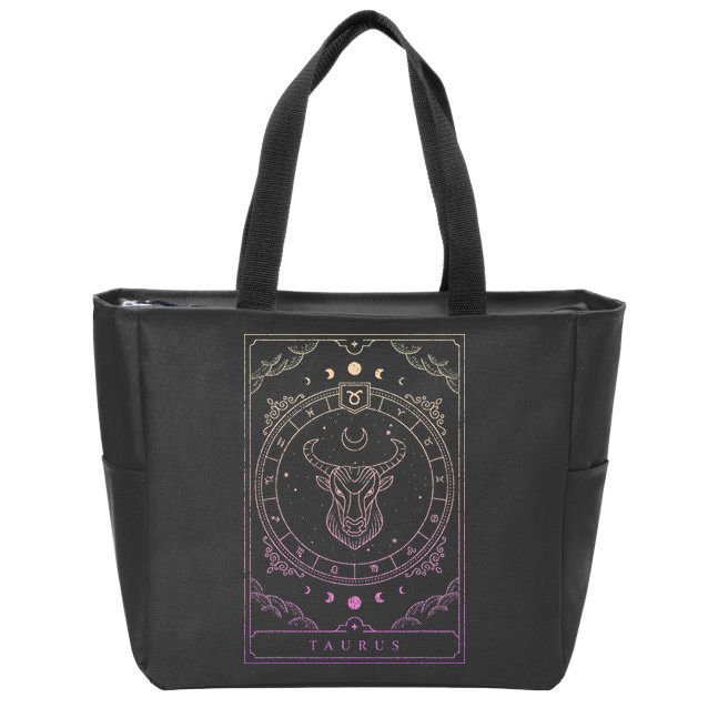 Taurus Birthday Zodiac Sign Astrology Taurus Zip Tote Bag