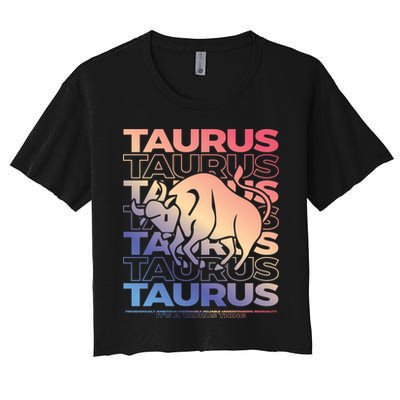 Taurus Bull Zodiac Esoteric Astrology Gift Crop Top