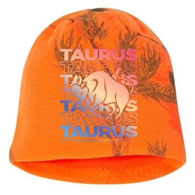 Taurus Bull Zodiac Esoteric Astrology Gift Kati - Camo Knit Beanie