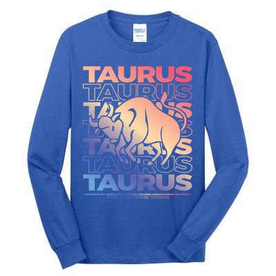 Taurus Bull Zodiac Esoteric Astrology Gift Tall Long Sleeve T-Shirt