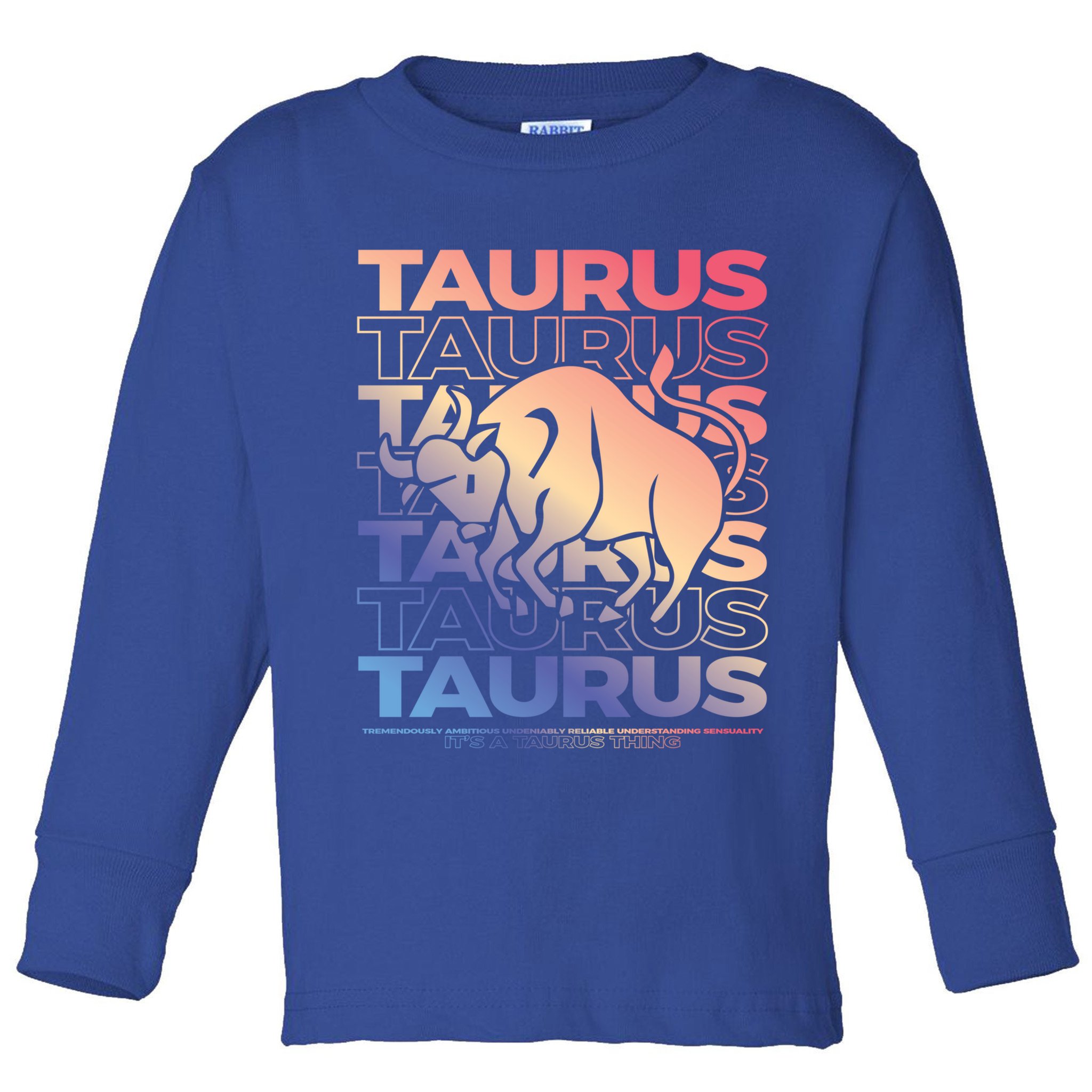 Taurus Bull Zodiac Esoteric Astrology Gift Toddler Long Sleeve Shirt