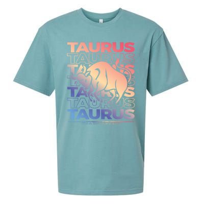 Taurus Bull Zodiac Esoteric Astrology Gift Sueded Cloud Jersey T-Shirt