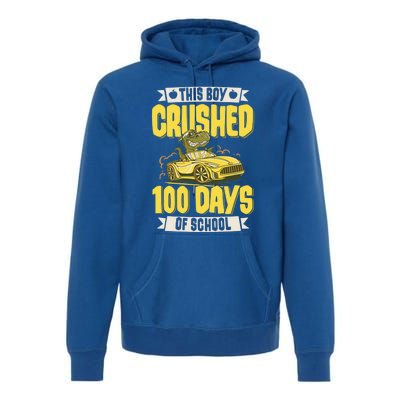 This Crushed 100 Days Of School Kindergarten Saying Gift Premium Hoodie