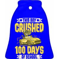 This Crushed 100 Days Of School Kindergarten Saying Gift Ceramic Bell Ornament