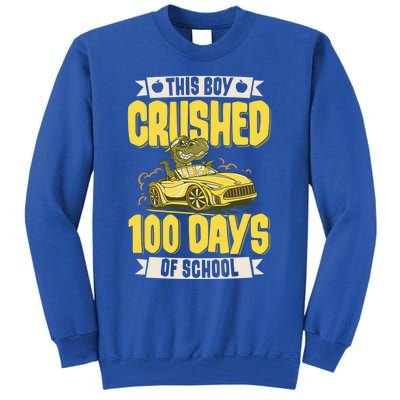 This Crushed 100 Days Of School Kindergarten Saying Gift Tall Sweatshirt