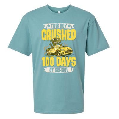 This Crushed 100 Days Of School Kindergarten Saying Gift Sueded Cloud Jersey T-Shirt