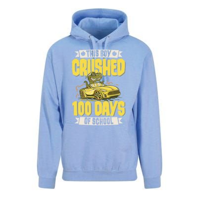 This Crushed 100 Days Of School Kindergarten Saying Gift Unisex Surf Hoodie