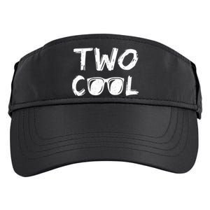 Two Cool 2nd Birthday Gift 2 Year Old Second Bday Adult Drive Performance Visor