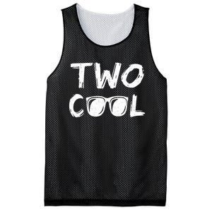 Two Cool 2nd Birthday Gift 2 Year Old Second Bday Mesh Reversible Basketball Jersey Tank