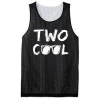 Two Cool 2nd Birthday Gift 2 Year Old Second Bday Mesh Reversible Basketball Jersey Tank