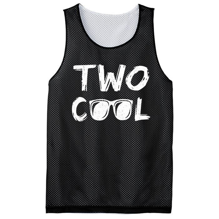 Two Cool 2nd Birthday Gift 2 Year Old Second Bday Mesh Reversible Basketball Jersey Tank