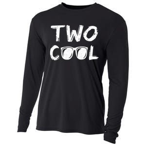 Two Cool 2nd Birthday Gift 2 Year Old Second Bday Cooling Performance Long Sleeve Crew