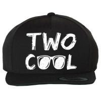 Two Cool 2nd Birthday Gift 2 Year Old Second Bday Wool Snapback Cap