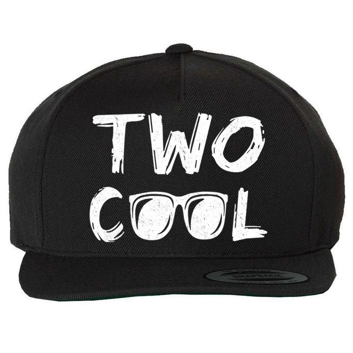 Two Cool 2nd Birthday Gift 2 Year Old Second Bday Wool Snapback Cap