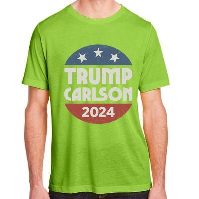 Trump Carlson 2024 President Election Pro America US Flag Adult ChromaSoft Performance T-Shirt