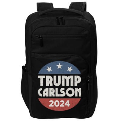 Trump Carlson 2024 President Election Pro America US Flag Impact Tech Backpack