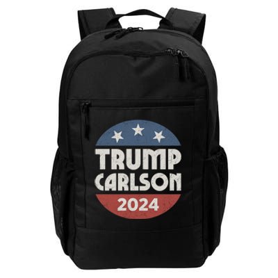 Trump Carlson 2024 President Election Pro America US Flag Daily Commute Backpack