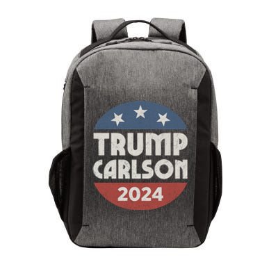 Trump Carlson 2024 President Election Pro America US Flag Vector Backpack