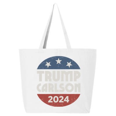 Trump Carlson 2024 President Election Pro America US Flag 25L Jumbo Tote