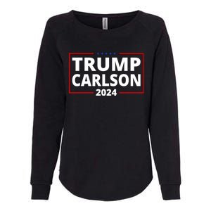 Trump Carlson 2024 President Election Pro America US Flag Womens California Wash Sweatshirt