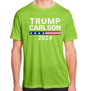 Trump Carlson 2024 President Election Pro America Us Flag Trumpcarlson Campaign Adult ChromaSoft Performance T-Shirt