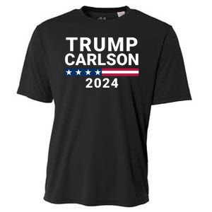 Trump Carlson 2024 President Election Pro America Us Flag Trumpcarlson Campaign Cooling Performance Crew T-Shirt