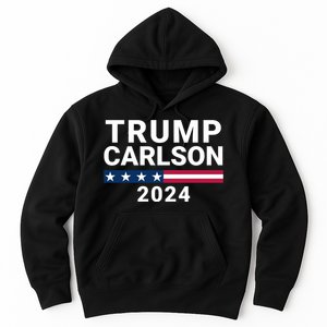 Trump Carlson 2024 President Election Pro America Us Flag Trumpcarlson Campaign Hoodie