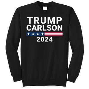 Trump Carlson 2024 President Election Pro America Us Flag Trumpcarlson Campaign Sweatshirt