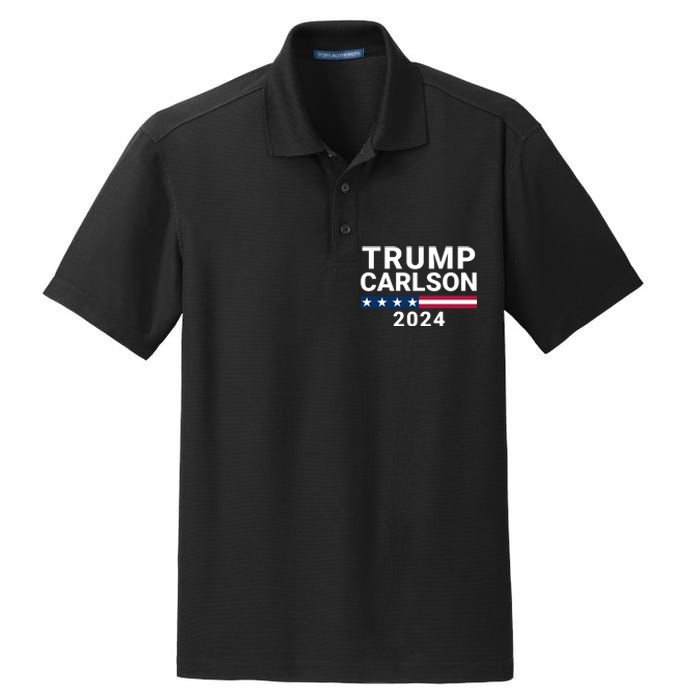 Trump Carlson 2024 President Election Pro America Us Flag Trumpcarlson Campaign Dry Zone Grid Polo