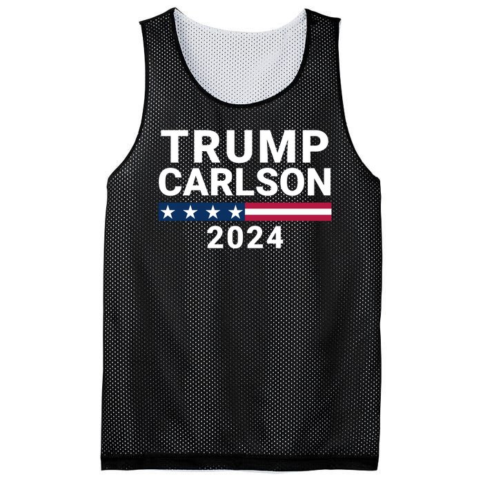 Trump Carlson 2024 President Election Pro America Us Flag Trumpcarlson Campaign Mesh Reversible Basketball Jersey Tank