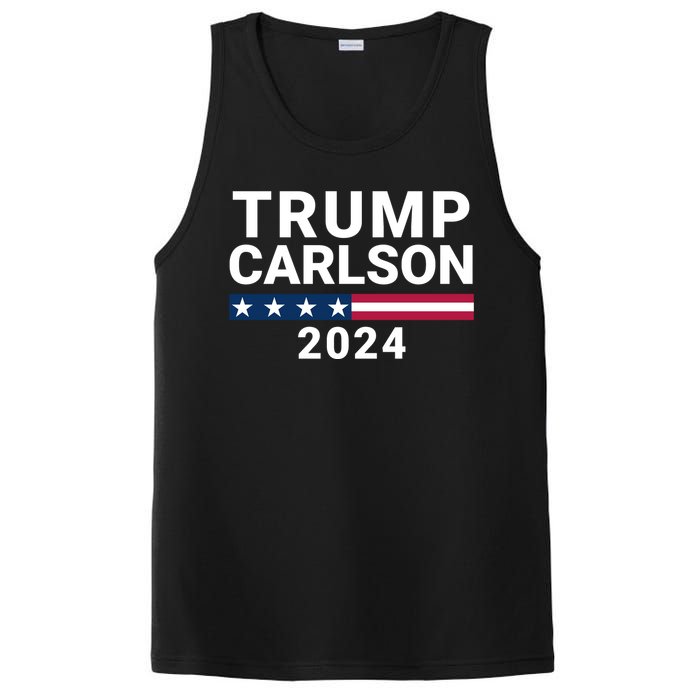 Trump Carlson 2024 President Election Pro America Us Flag Trumpcarlson Campaign PosiCharge Competitor Tank