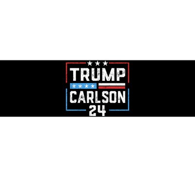 Trump Carlson 2024 President Election Pro America US Flag Bumper Sticker