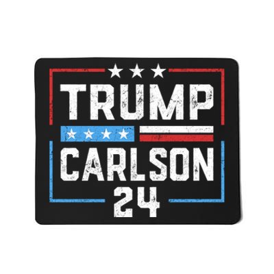 Trump Carlson 2024 President Election Pro America US Flag Mousepad