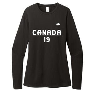 Team Canada 2022 World Cup Alphonso Davies Womens CVC Long Sleeve Shirt