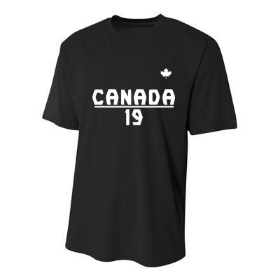 Team Canada 2022 World Cup Alphonso Davies Youth Performance Sprint T-Shirt