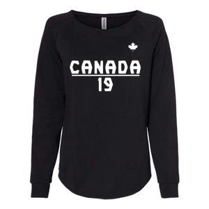 Team Canada 2022 World Cup Alphonso Davies Womens California Wash Sweatshirt