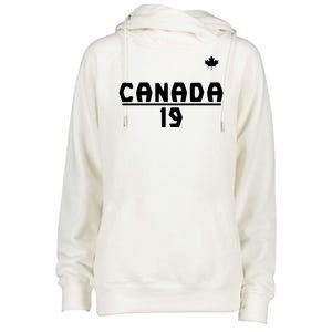 Team Canada 2022 World Cup Alphonso Davies Womens Funnel Neck Pullover Hood