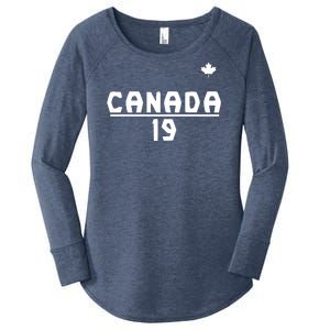 Team Canada 2022 World Cup Alphonso Davies Women's Perfect Tri Tunic Long Sleeve Shirt