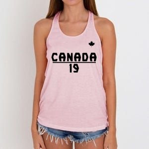 Team Canada 2022 World Cup Alphonso Davies Women's Knotted Racerback Tank