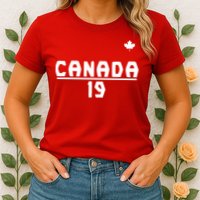 Team Canada 2022 World Cup Alphonso Davies Womens T-Shirt