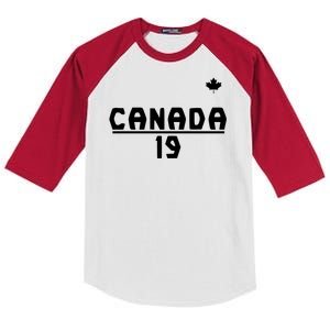 Team Canada 2022 World Cup Alphonso Davies Kids Colorblock Raglan Jersey